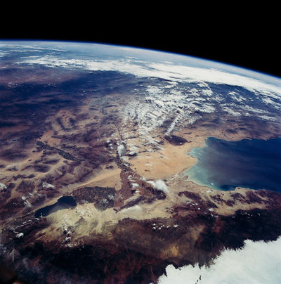 Die Erde, unser Globus, vom Weltraum aus betrachtet.