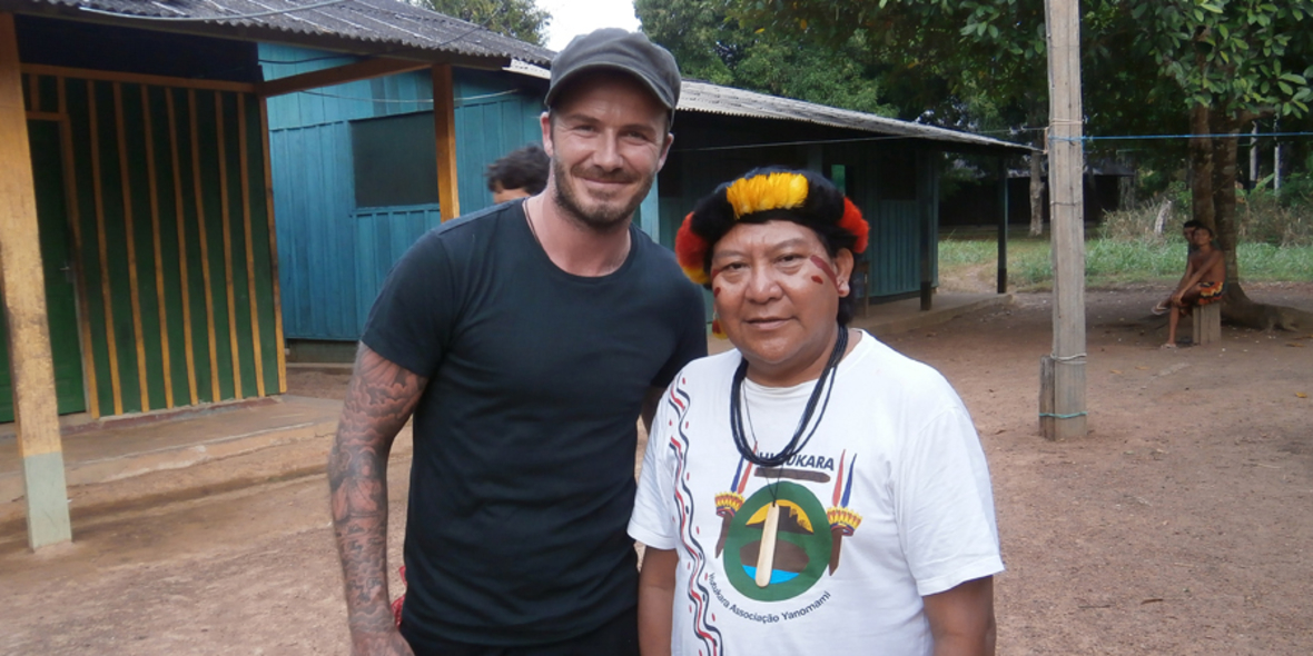 David Beckham trifft ‘Dalai Lama des Regenwaldes´
