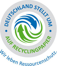 „Deutschland stellt um“ - eine Kampagne der Initiative Pro Recyclingpapier.