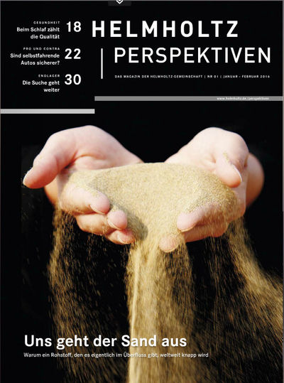 Die Ausgabe Januar - Februar 2016 der Helmholtz Perspektiven.