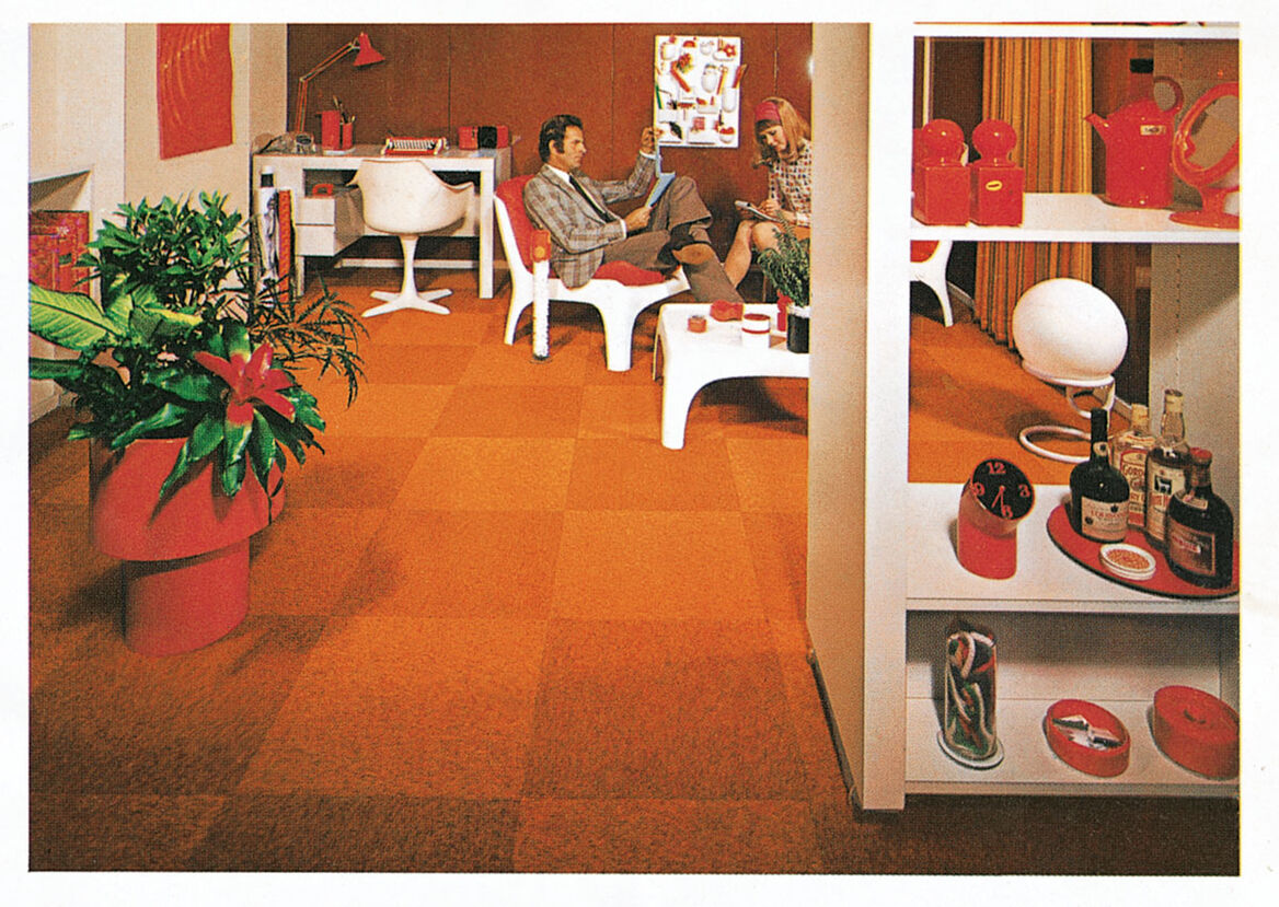 Die Büros in den 70er Jahren waren farbenfroh.