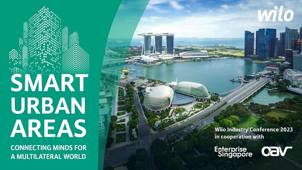 Unterstützt von Enterprise Singapore und der German Asia-Pacific Business Association (OAV) denkt die Wilo-Industriekonferenz die Stadt von morgen neu – eine Stadt, die nachhaltig, menschenzentriert und vernetzt ist.