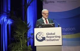 GRI Chief Executive Ernst Ligteringen kicked off the Conference, Foto: GRI