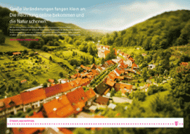 "Veränderungen fangen klein an", Plakat zur Initiative der Deutschen Telekom 