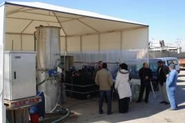 Testaufbau auf der Kläranlage in Sfax, Tunesien, Foto: ttz Bremerhaven