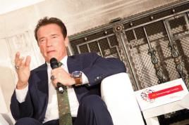 Arnold Schwarzenegger auf der R20-Konferenz Wien, Foto: Sarah Maria Kölbl