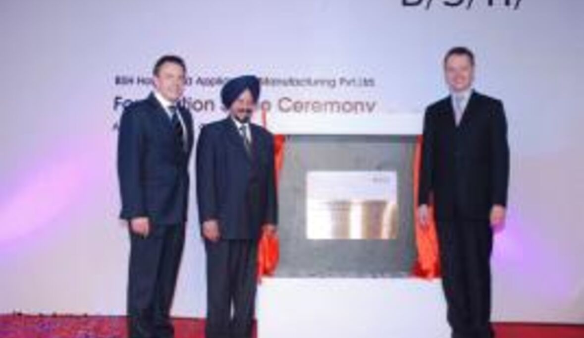 BSH baut erste Fabrik in Indien 