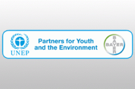 Das UNEP-Bayer-Partnerschaftslogo.