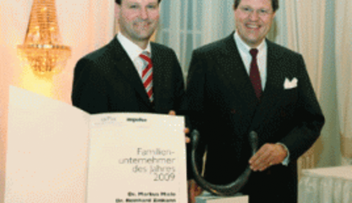 Markus Miele und Reinhard Zinkann sind "Familienunternehmer des Jahres"