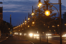 Straßenbeleuchtung in Berlin. Foto: Nuon Deutschland
