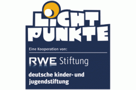 Logo des Programms "Lichtpunkte" das die RWE Stiftung gemeinsam mit der Deutschen Kinder- und Jugendstiftung (DKJS) betreibt.