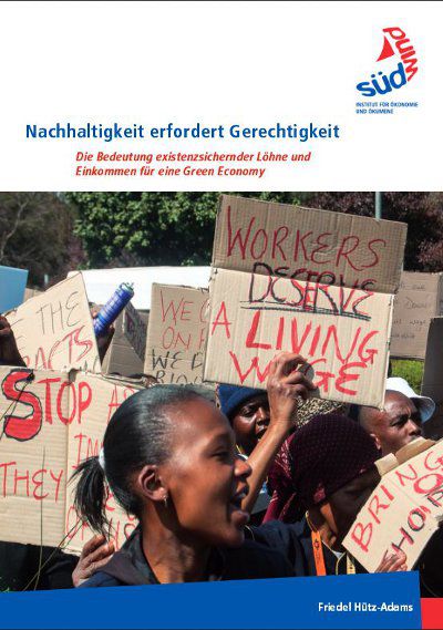Das Cover der SÜDWIND-Studie Nachhaltigkeit erfordert Gerechtigkeit. 