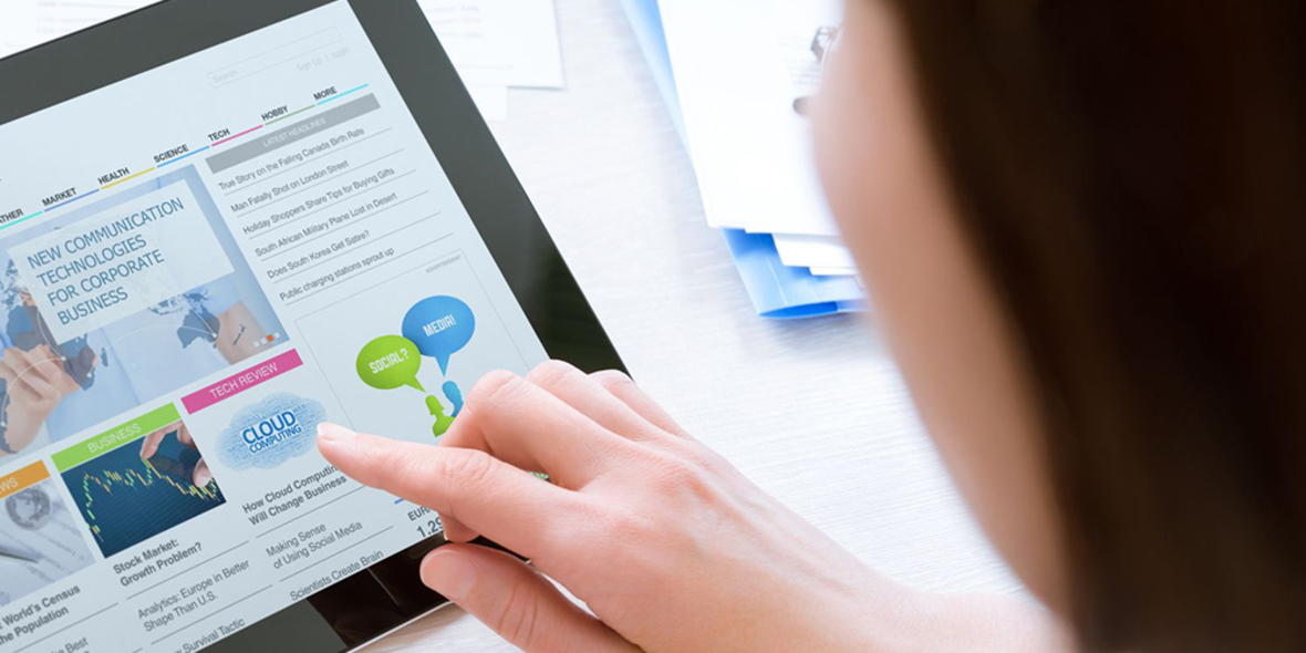 Ein Tablet für Blinde