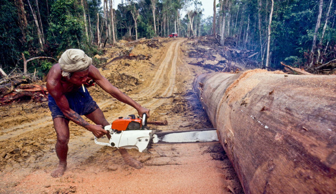 Schmutziger Papierhandel