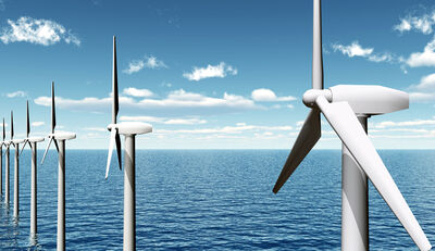 Starker Rückgang beim Windkraftausbau am Meer