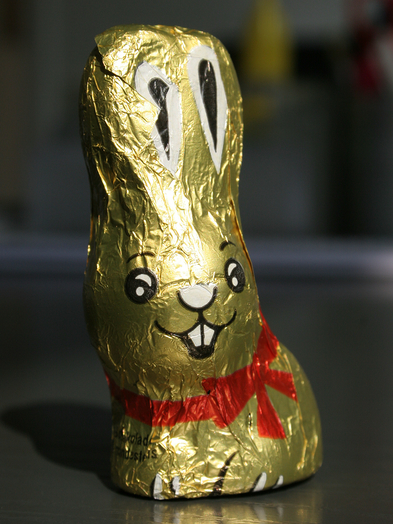 Ein Schokolade-Osterhase