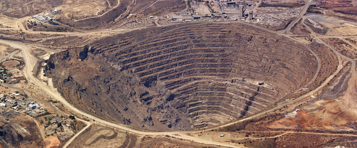 Abbau: Mine in Afrika