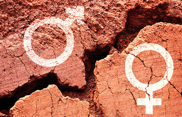 Gender Mann Frau Symbole Trennung Wueste 