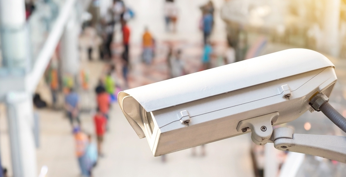 Kameraüberwachung an einem Bahnhof