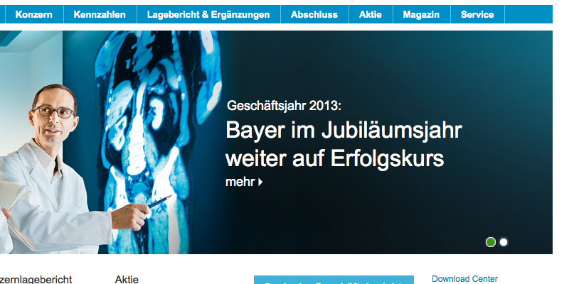 Bayer Geschäftsbericht