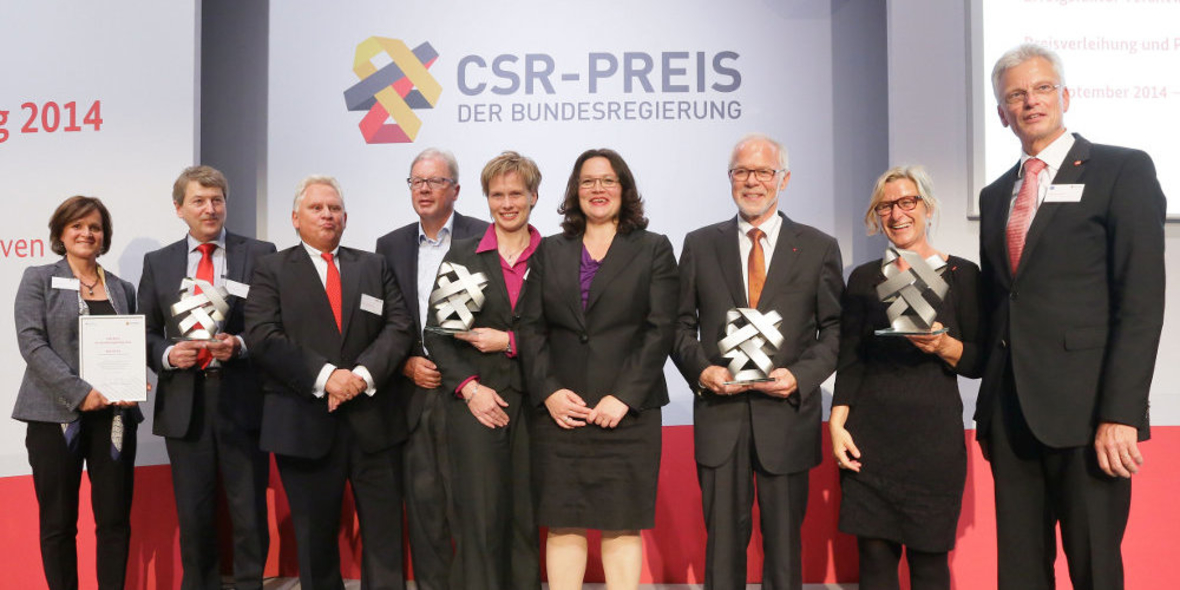 Bundesregierung zeichnet fünf Unternehmen mit CSR-Preis aus