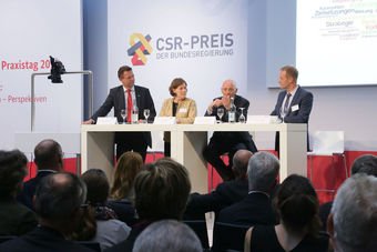 Fünf Unternehmen erhielten den CSR-Preis der Bundesregierung.