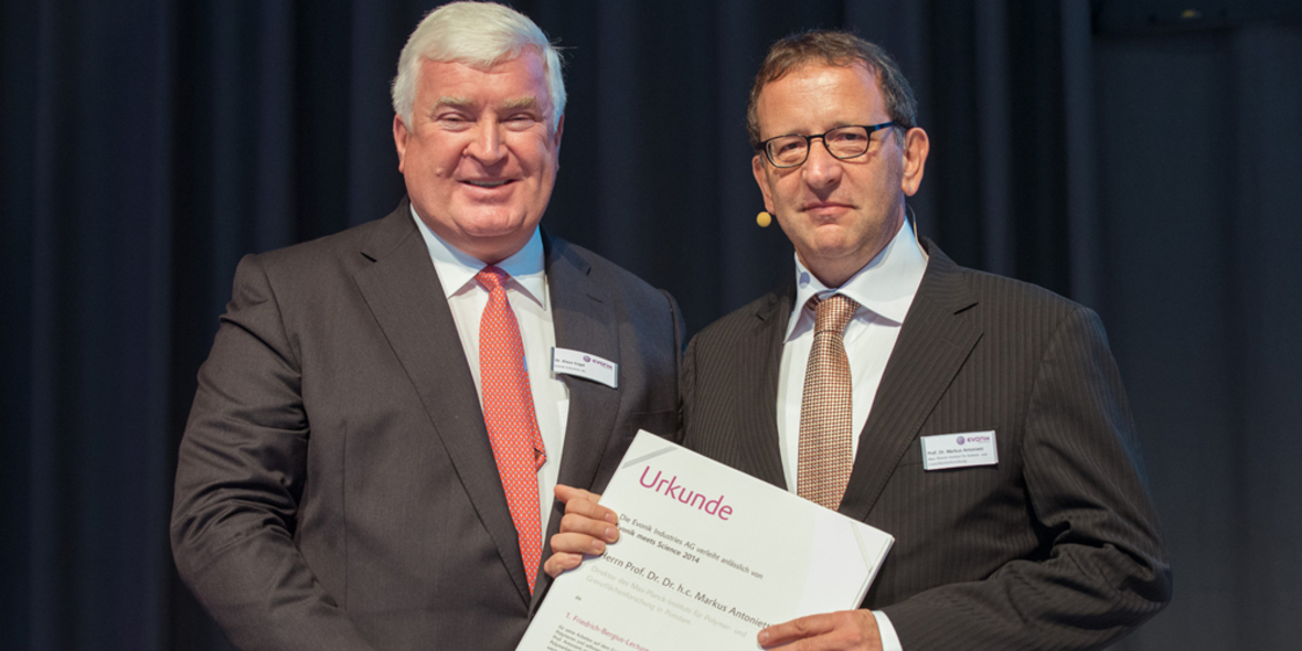 Evonik vergibt erstmals Friedrich-Bergius-Lecture