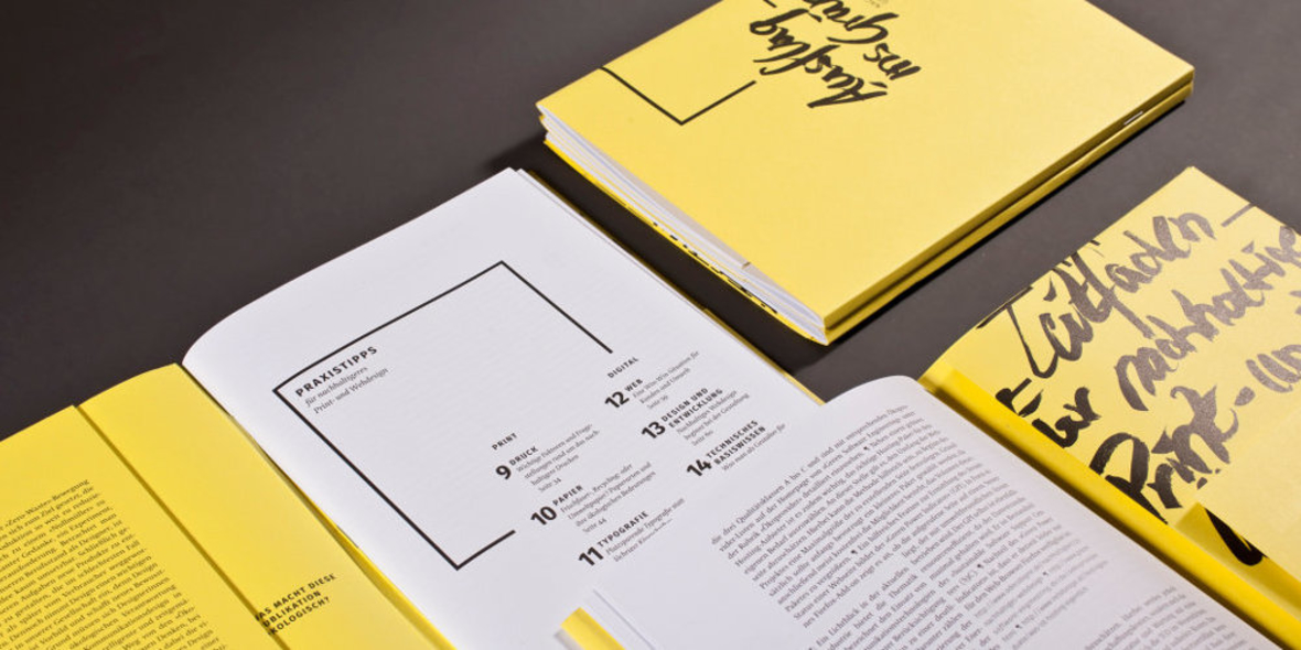 Grüner Leitfaden für Print-und Web-Designer