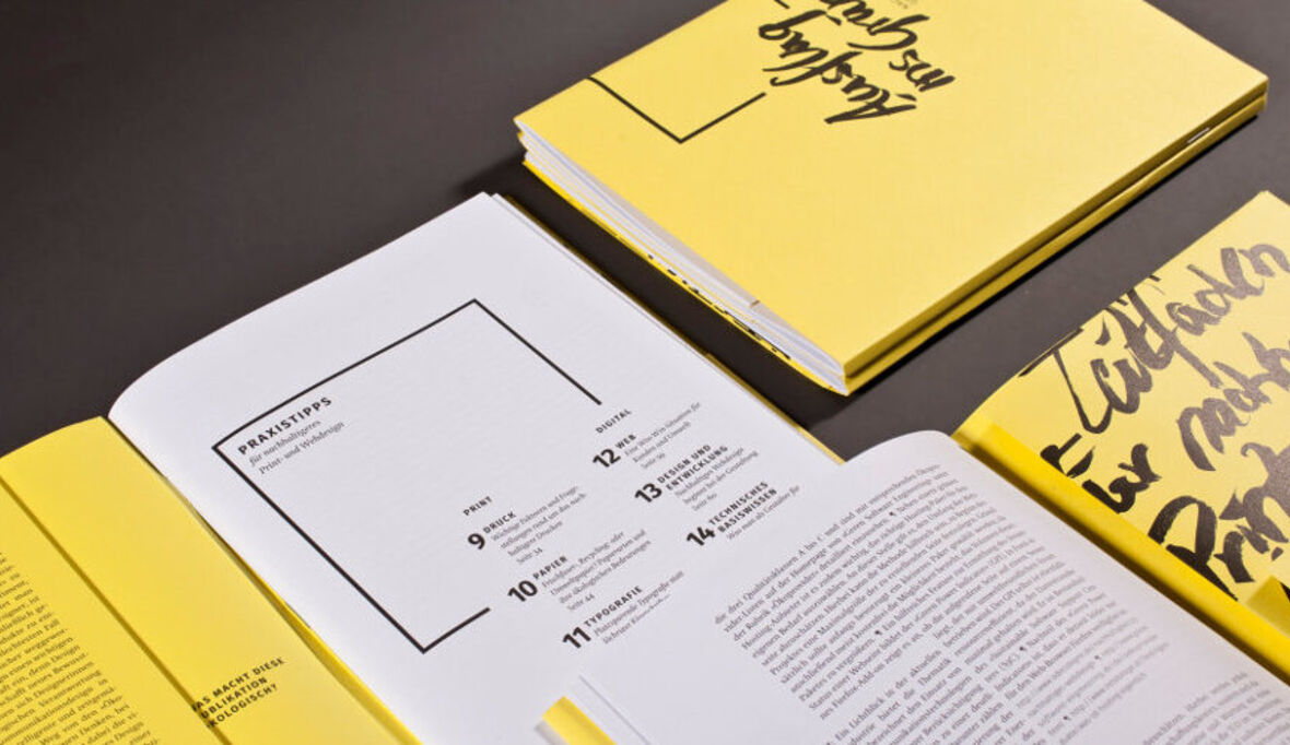 Grüner Leitfaden für Print-und Web-Designer