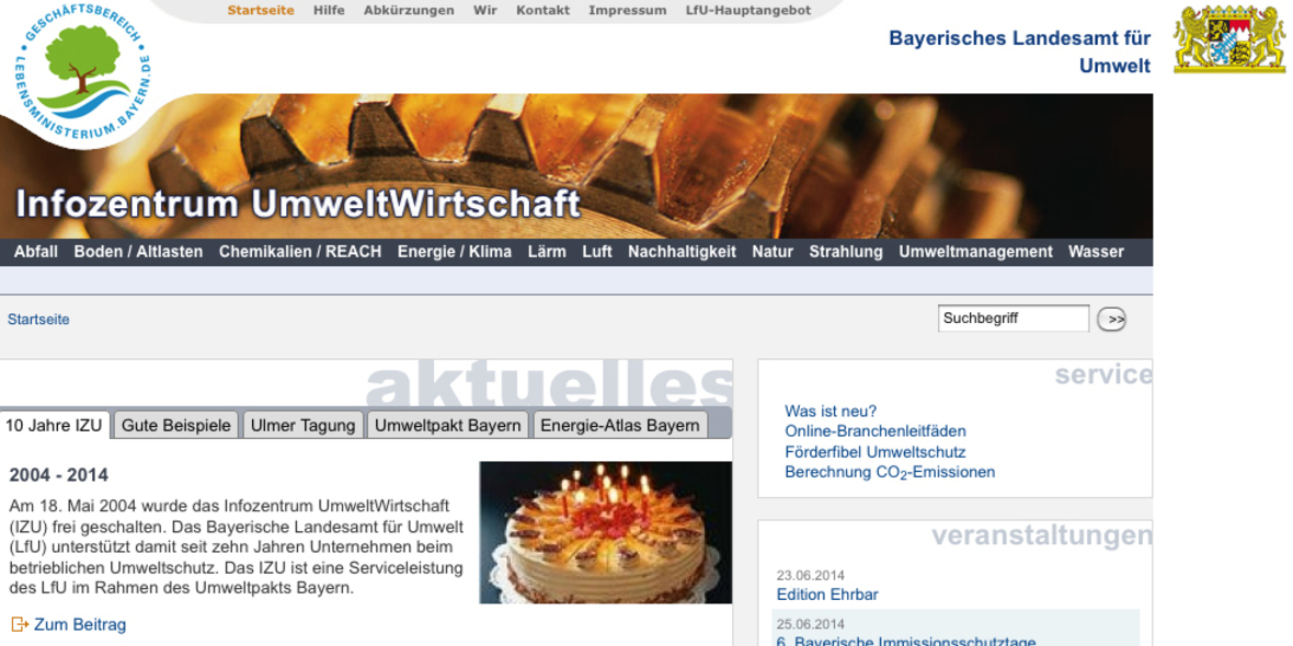 Bayrisches Umweltzentrum IZU feiert Geburtstag 