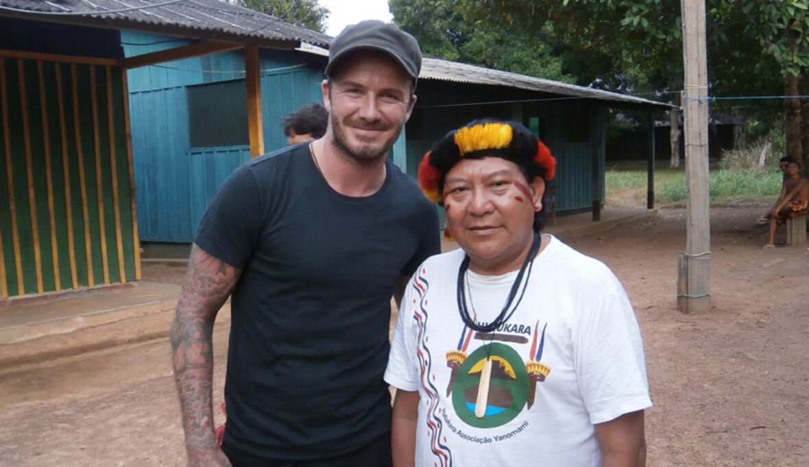 David Beckham trifft ‘Dalai Lama des Regenwaldes´