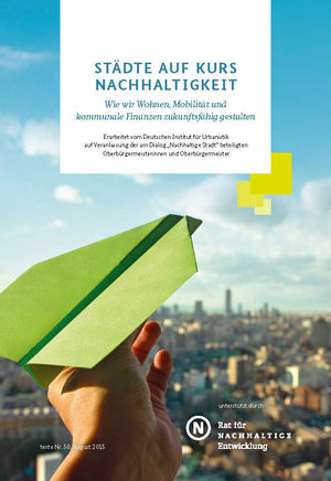 Cover der Studie "Städte auf Kurs Nachhaltigkeit".