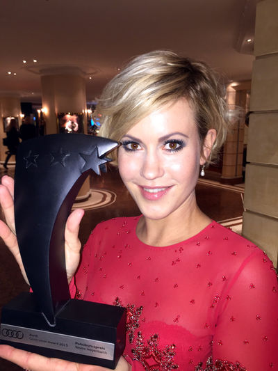 Wolke Hegenbarth gewinnt den Audi Generation Award.