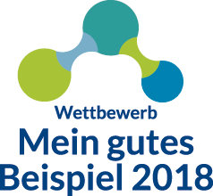 Logo des Wettbewerbs Mein gutes Beispiel 2018.