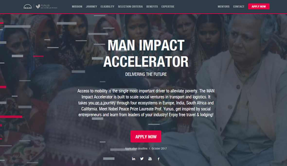 MAN unterstützt Social Start-ups im Transport- und Logistik-Bereich