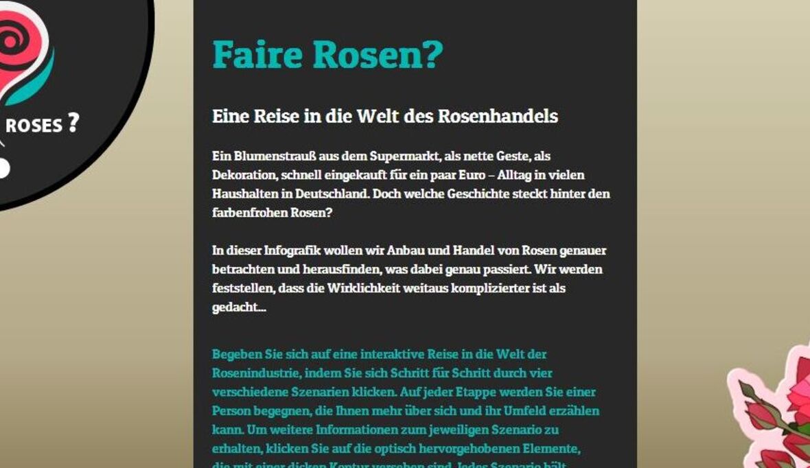 Faire Rosen aus Afrika