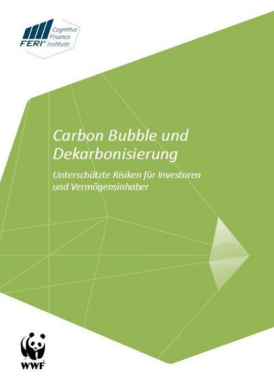 Das Cover der Studie Carbon Bubble und Dekarbonisierung.