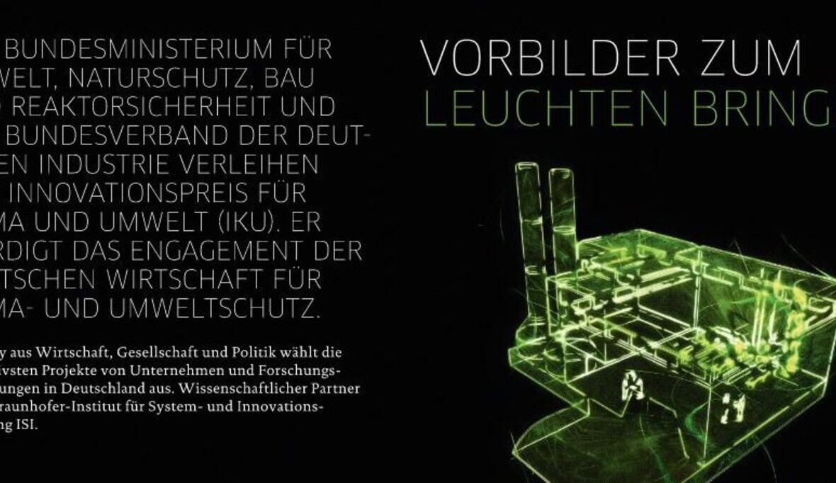 Deutscher Innovationspreis für Klima und Umwelt 2017 ausgeschrieben