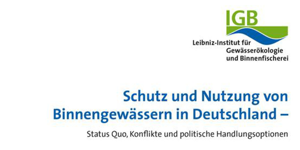 IGB Policy Brief: Fünf Gewässerthemen für Bundesregierung