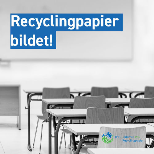 Infoflyer „Recyclingpapier bildet!“