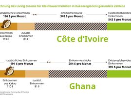 Berechnung des Living Income für Kleinbauernfamilien in Kakaoregionenen
