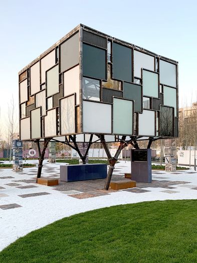 Mehr.WERT.Pavillon: Pavillon aus Recycling-Materialien