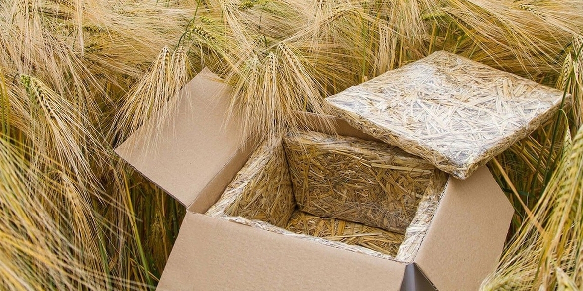 Stroh statt Styropor – kompostierbare Isolierverpackungen