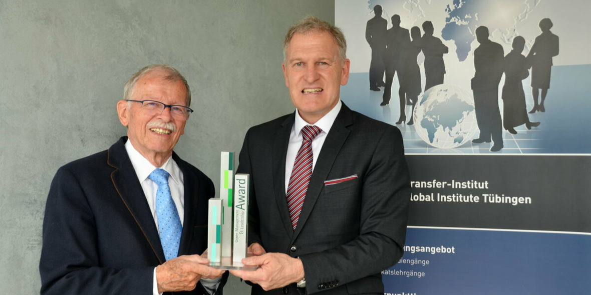 Zwei Gewinner des Green Management & Leadership Award 