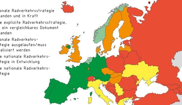 Europäische Radverkehrsstrategien im Überblick