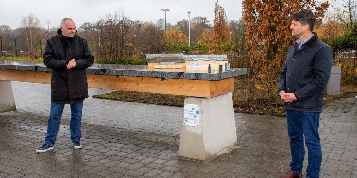 HS Koblenz entwickelt hybride Holz-Granit-Verbund-Brücke 