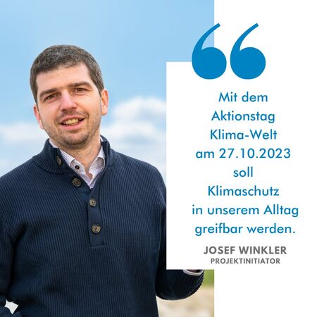 Projektinitiator Josef Winkler