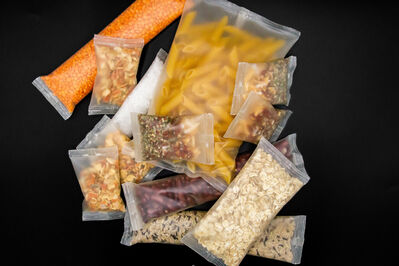 Meal Bag Samples - An edible food packaging