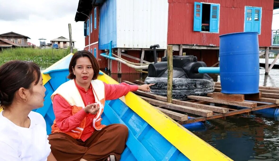 Schwimmende Toiletten verbessern Gesundheit und Klimaresilienz in Myanmar