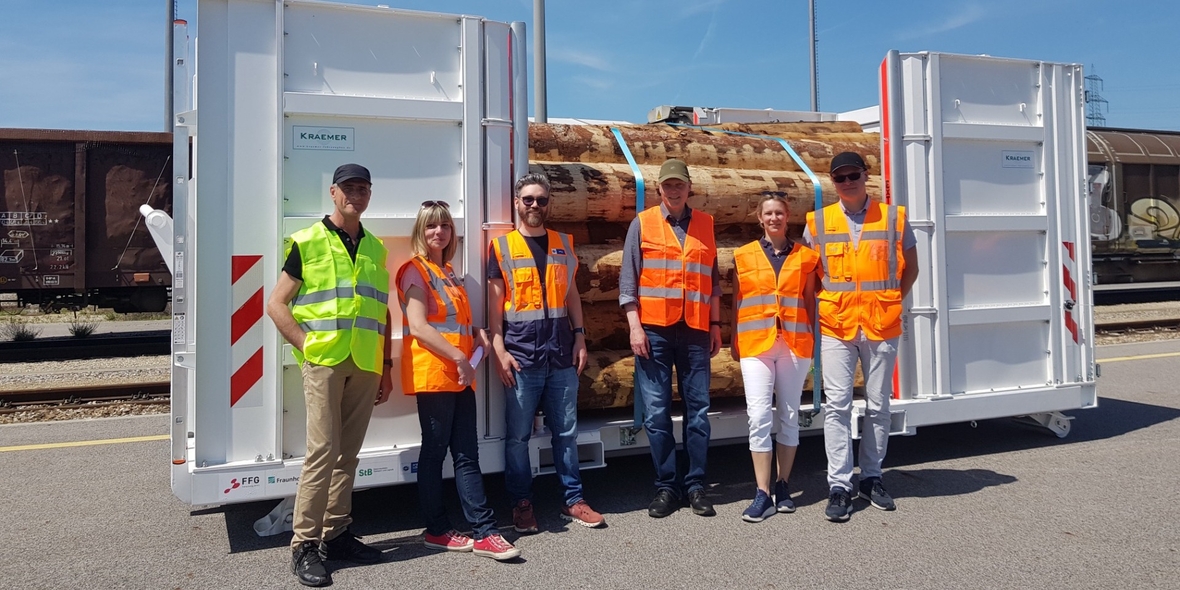 Weltneuheit aus Österreich: Erster intermodaler Container für Rundholz und Holzprodukte